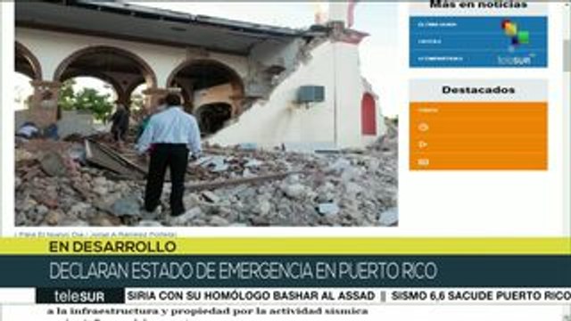 Gobernadora de Puerto Rico declara estado de emergencia por sismos