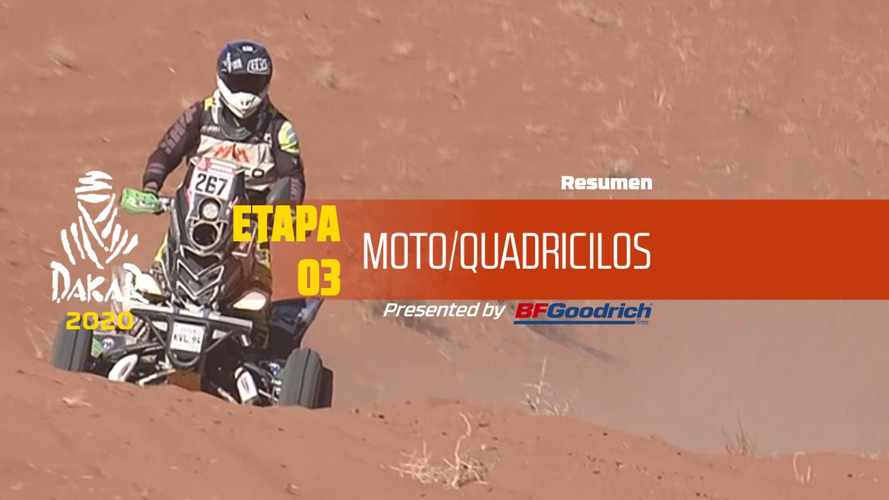 Dakar 2020 - Etapa 3 (Neom / Neom) - Resumen Moto/Quadriciclos