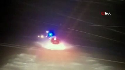 Kar sürgününe yakalanan köylüleri özel idare ekipleri kurtardı