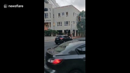 Helpful resident directs traffic after earthquake rocks Puerto Rico and causes power outage