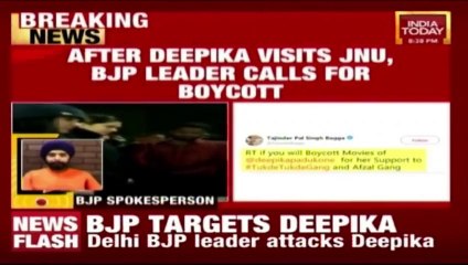 Download Video: After Deepika Padukone Visits JNU, BJP Leader Calls For Boycotting Her Films