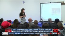 City of Bakersfield holds third public forum on homelessness tonight