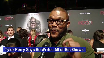 Tyler Perry Says He Writes All of His Shows