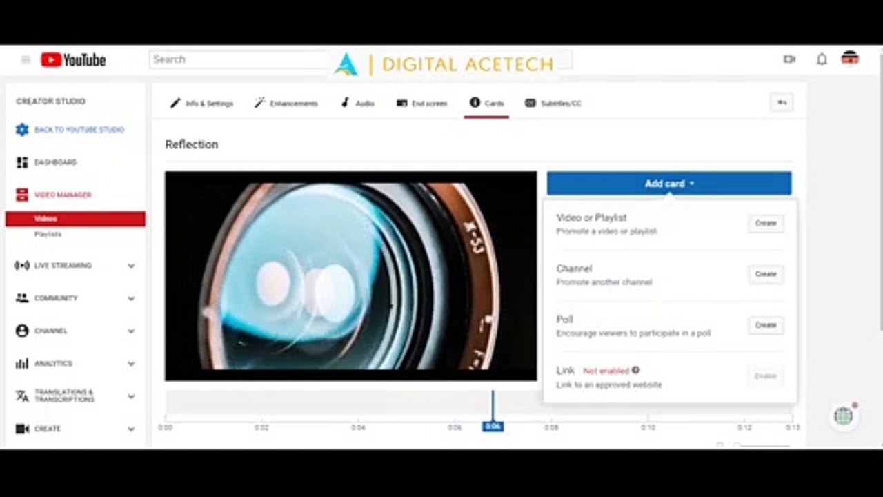 How To Setup New YouTube Interactive Cards/ YouTube Info