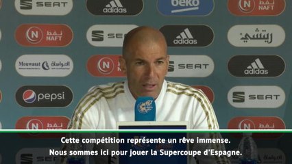 Supercoupe - Zidane : "Pas en Arabie Saoudite pour se promener"