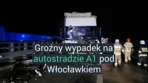 Wypadek na autostradzie A1 pod Włocławkiem.