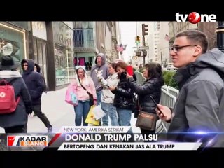 Aksi Trump Palsu di Depan Trump Tower