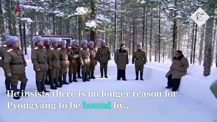 North Korea state TV broadcasts Kim Jong-un riding white horse into the mountains