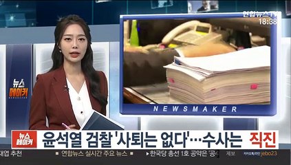 윤석열 검찰 '사퇴는 없다'…수사는 '직진'