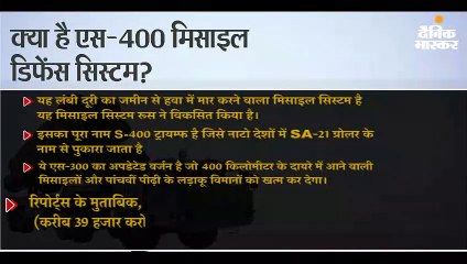 क्या है S 400 मिसाइल डिफेंस सिस्टम?