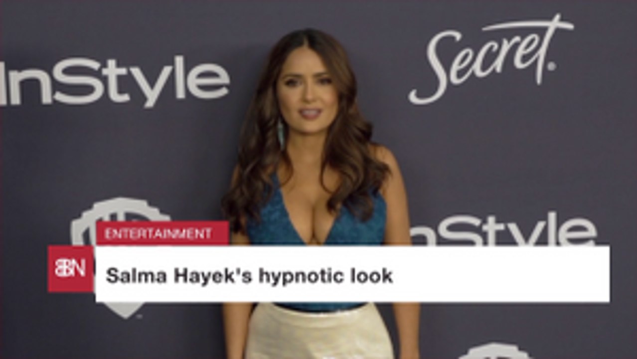 Salma Hayek Stunned At The Golden Globe Awards