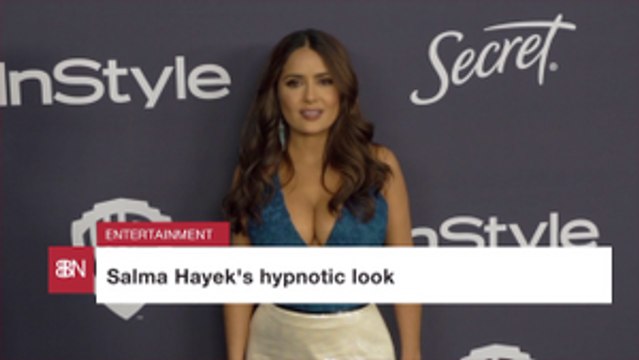 Salma Hayek Stunned At The Golden Globe Awards