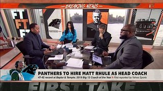 The Panthers hire Baylor’s Matt Rhule – Stephen A reacts | First Take