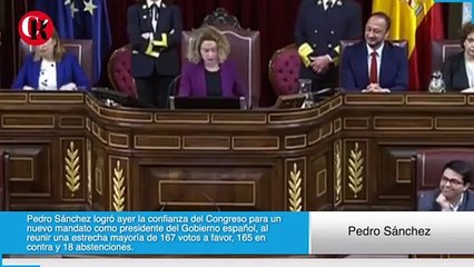 Pedro Sánchez gana la Presidencia de España