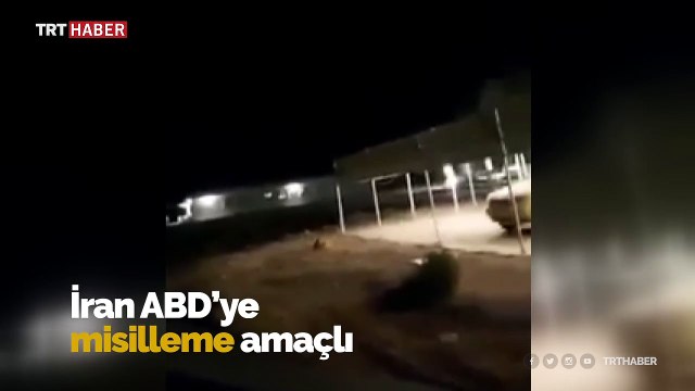 İran'ın ABD'ye düzenlediği füze saldırısından ilk görüntüler