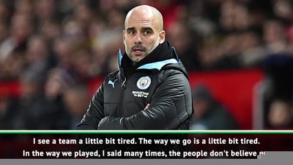 Guardiola feels City have been playing well despite results