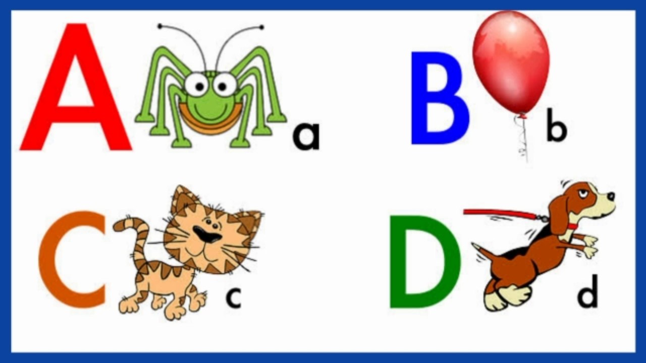 a for apple b for ball c for cat d for dog, apple ball cat dog elephant ...