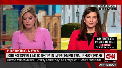 Bolton saying he'd testify sent White House and Republicans scrambling