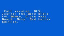 Full version  NIV, Journal the Word Bible for Women, Cloth over Board, Navy, Red Letter Edition,