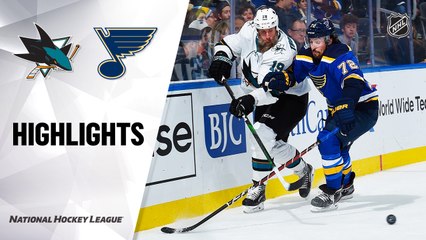 NHL Highlights | Sharks @ Blues 01/07/20