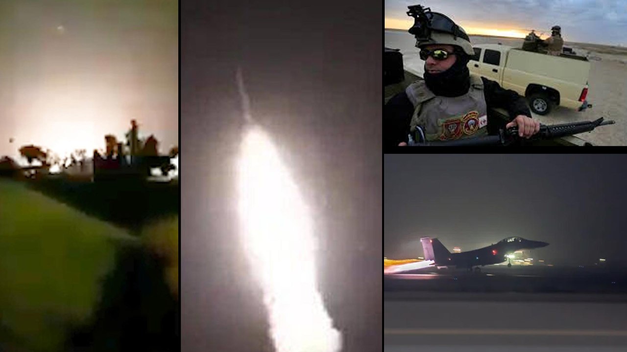 #IranvsUSA : ఇరాక్ అమెరికా సైనిక స్థావరాలపై విరుచుకుపడ్డ ఇరాన్!!