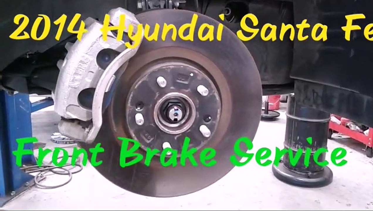 2013-2015 Santa Fe Front Brake Service