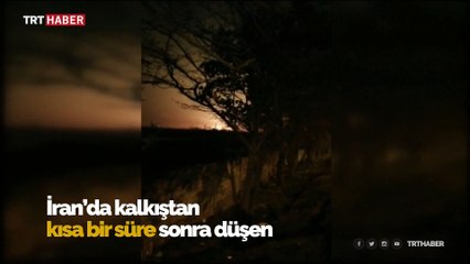 İran’da düşen yolcu uçağının enkazından ilk görüntüler
