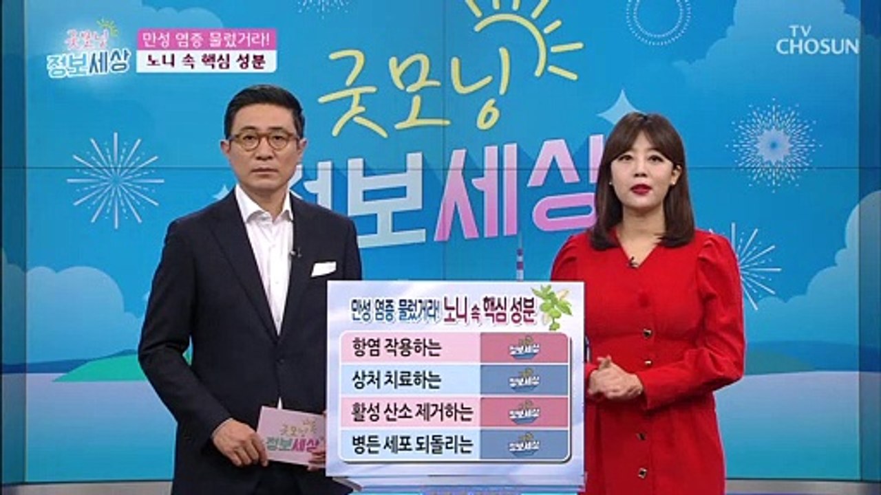 염증 & 고혈압 수치 ↓↓ 물렀거라 '노니'가 간다!