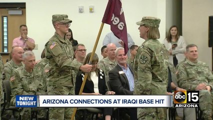 Arizona connections at Iraqi base hit