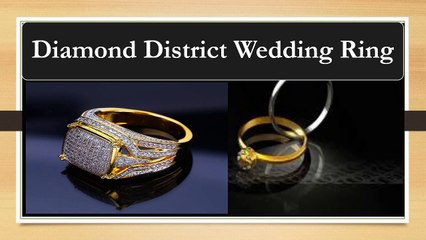 Diamond District Wedding Rings