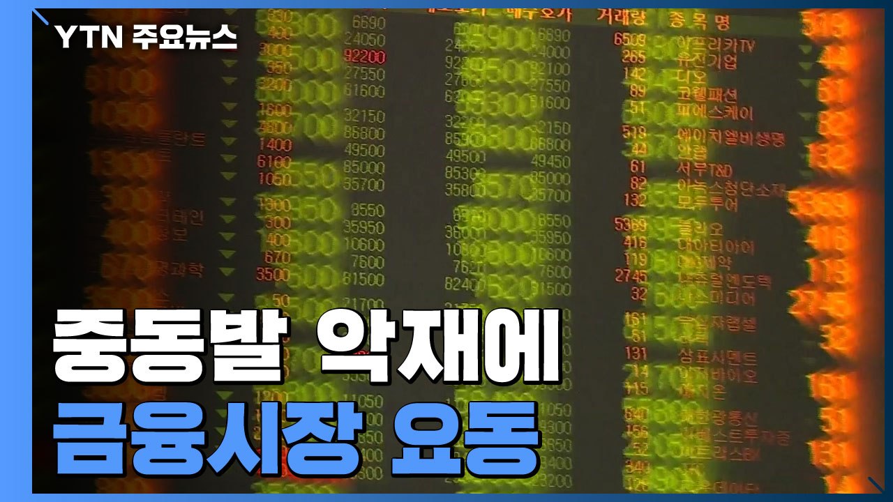 중동발 악재에 금융시장 요동...증시 급락·환율 급등 / YTN