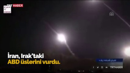 İran'ın ABD'ye düzenlediği füze saldırısından ilk görüntüler