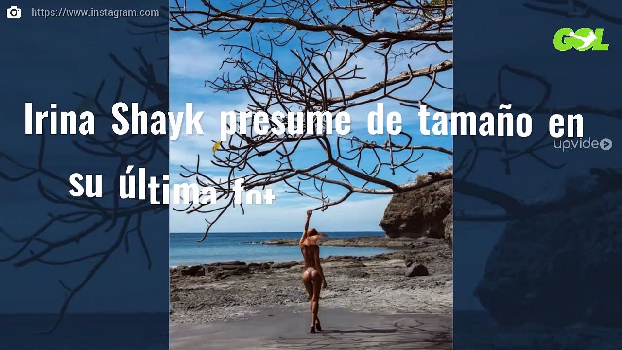 Irina Shayk presume de tamaño en su última foto en bikini ¡y de espaldas!