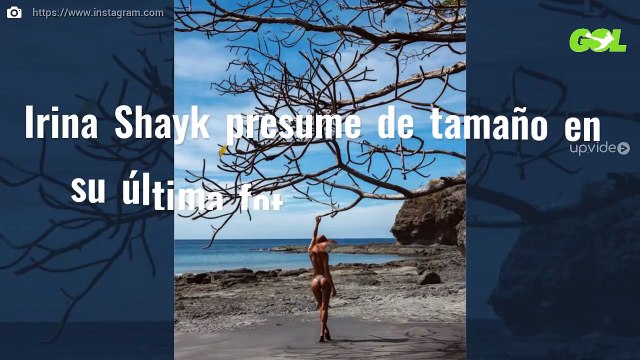Irina Shayk presume de tamaño en su última foto en bikini ¡y de espaldas!