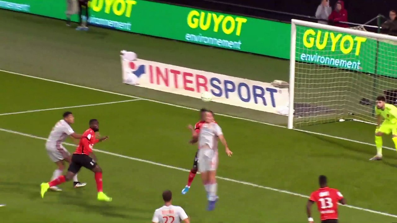 J10 EA Guingamp - Rodez Aveyron Football ( 4-1 ) - Résumé - (EAG - RAF)   2019-20