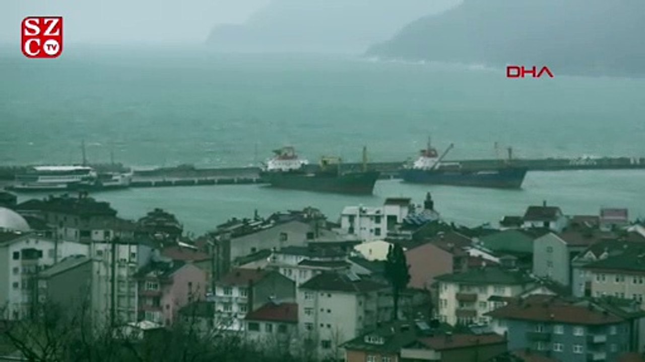 Amasra'da dev dalgalar oluştu