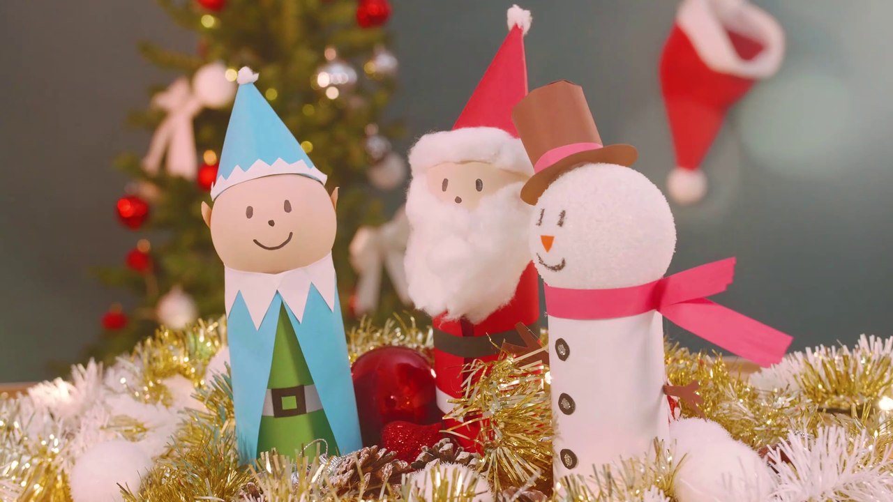 Weihnachtsfiguren mit Kindern basteln