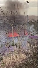 Fire at Corby recycling centre