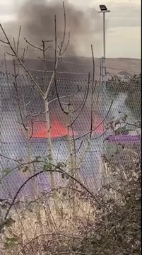 Fire at Corby recycling centre