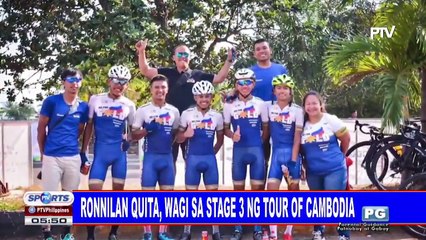 Ronnilan Quita, wagi sa stage 3 ng Tour of Cambodia