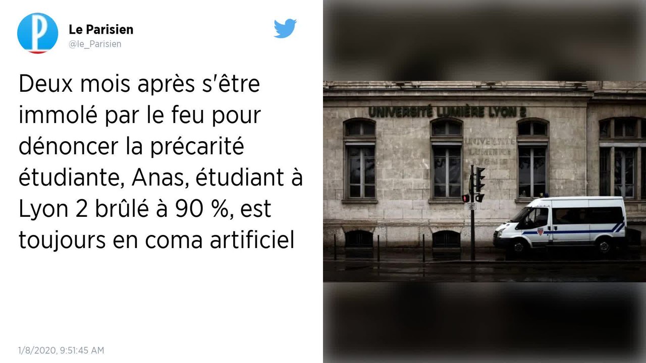 Étudiant immolé à Lyon. Deux mois après, il est toujours plongé dans un coma artificiel