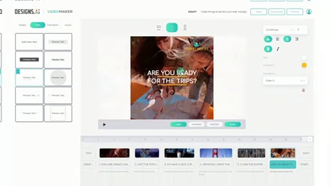 How To Change Your Video's Text with Videomaker | Designs.ai