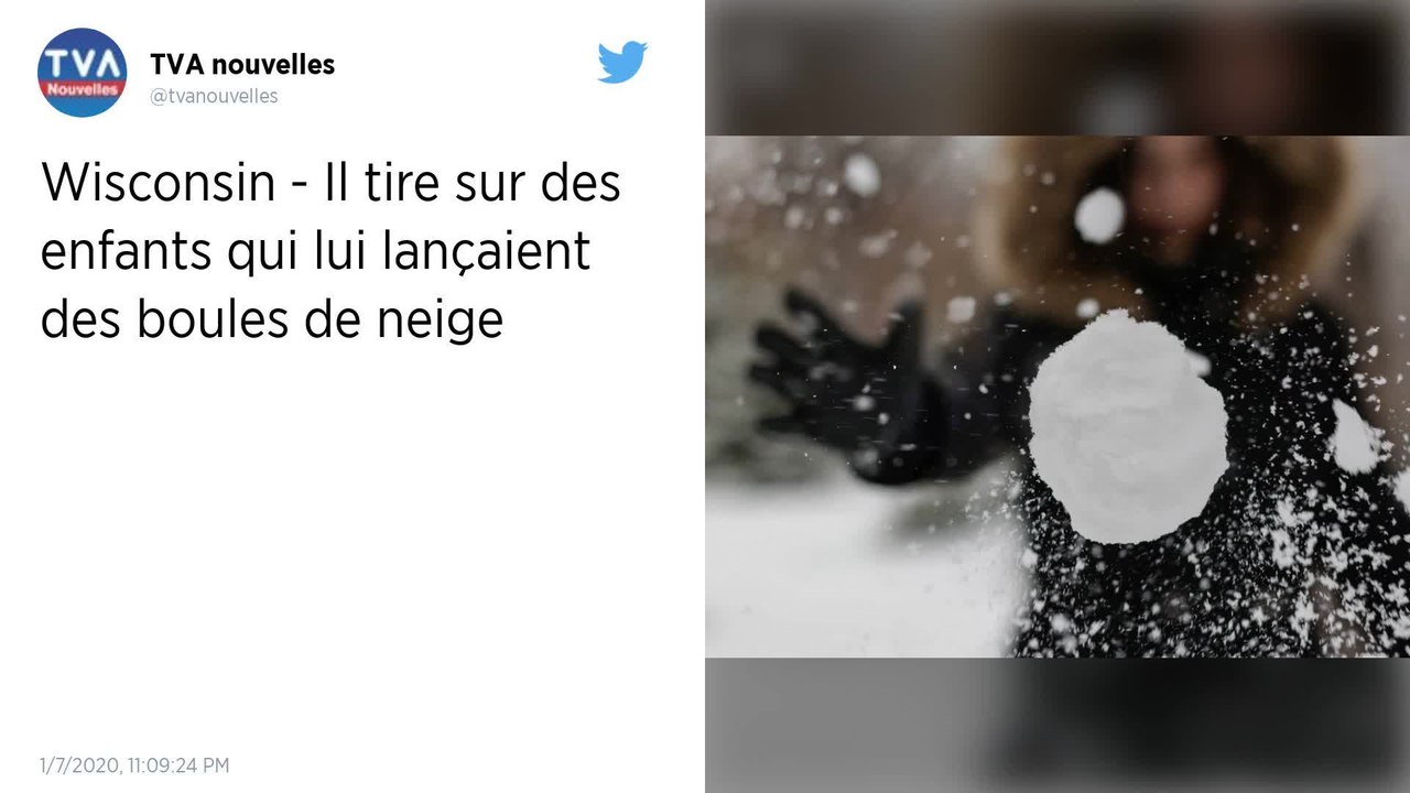États-Unis. Des enfants lancent des boules de neige sur sa voiture, il leur tire dessus