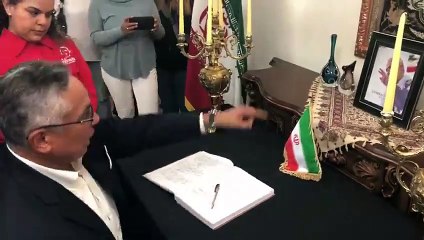 Un diputado chavista frente a la foto de Soleimani: "tu muerte será vengada, camarada"