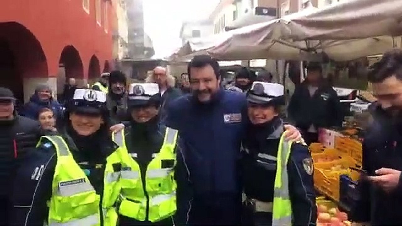 Salvini - Seconda tappa emiliana della giornata, a San Secondo (Parma) (08.01.20)