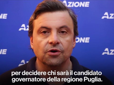 Calenda con Fabiano Amati alle primarie del centrosinistra in Puglia (08.01.20)