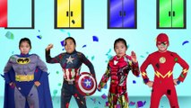 Wrong Superheroes Puzzle 리콩수콩 슈퍼히어로 아이언맨 베트맨 변신 가면 맞추기 놀이 캡틴 아메리카