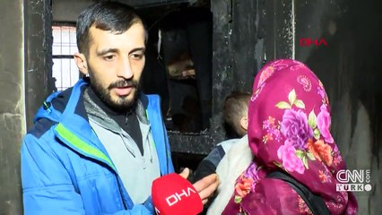 Ağlayan bebek yangından kurtardı