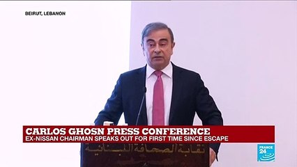 Carlos Ghosn press conference: "This allegations are untrue"