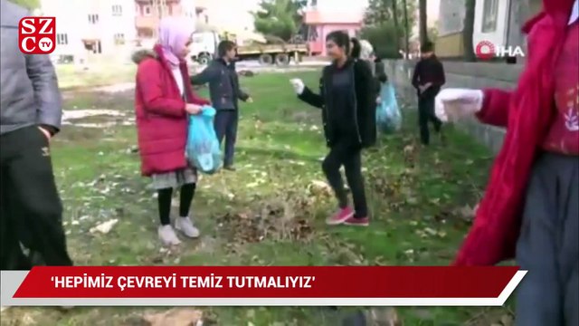 Öğrenciler temiz bir şehir için kolları sıvadı